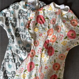 Floral and Elephant Zipadee Zip Sleep Sacks